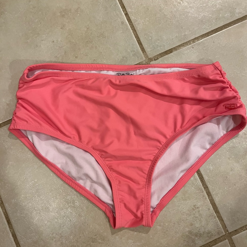 Ruffle Butts Pink and Orange Classic Bikini Swim